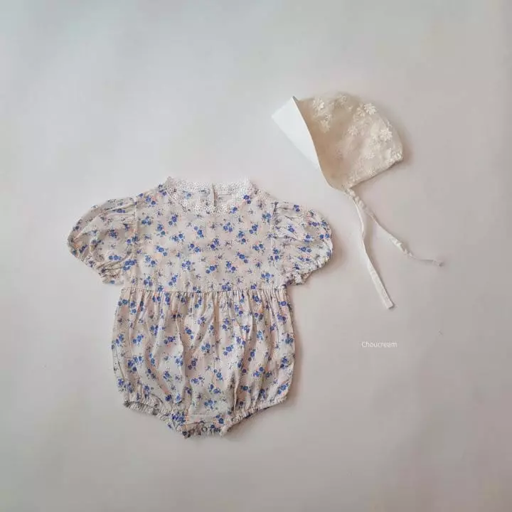 Choucream - Korean Baby Fashion - #babyboutique - Blue Rose Bodysuit - 11