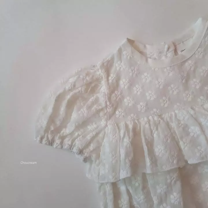 Choucream - Korean Baby Fashion - #babyboutique - Embroidery Lace Bodysuit - 11