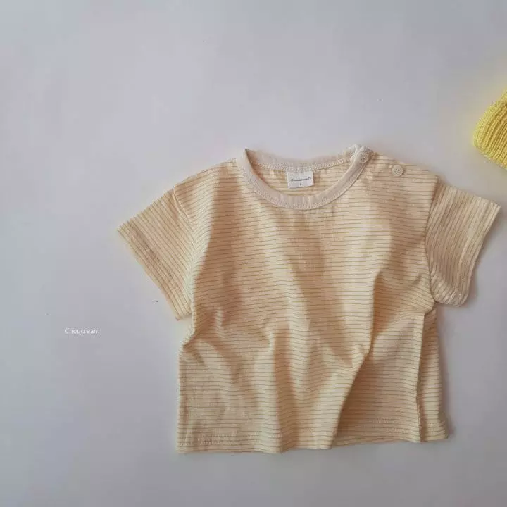 Choucream - Korean Baby Fashion - #babyboutiqueclothing - Bebe Stripes Tee - 9