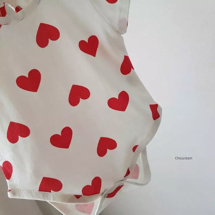 Choucream - Korean Baby Fashion - #babyboutiqueclothing - Heart Bodysuit - 7