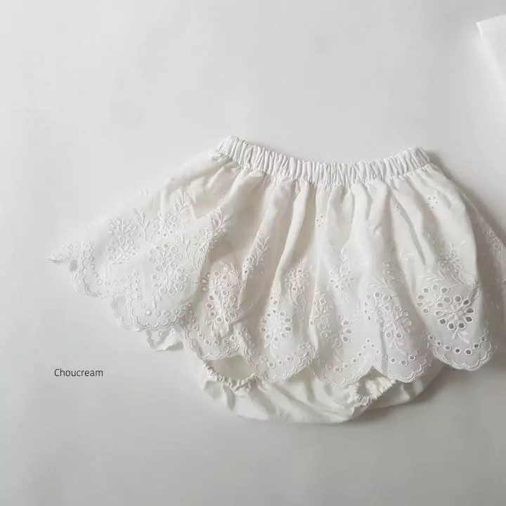 Choucream - Korean Baby Fashion - #babyboutiqueclothing - Lace Frill Bloomer