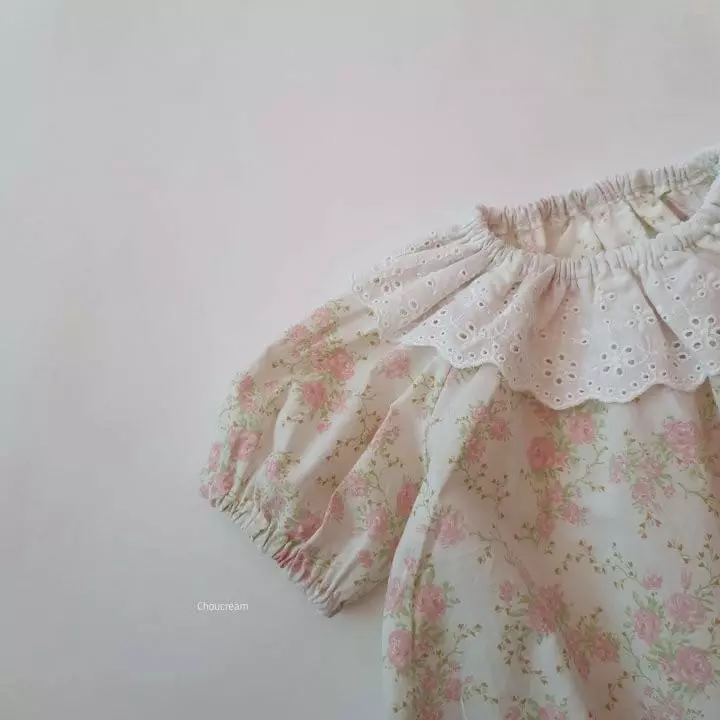 Choucream - Korean Baby Fashion - #babyboutiqueclothing - Rose Bonnet Bodysuit - 3