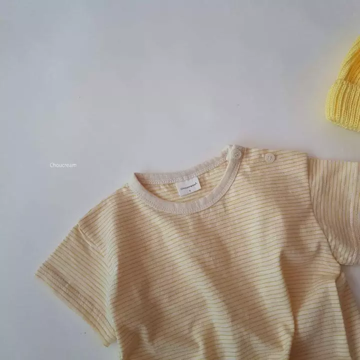 Choucream - Korean Baby Fashion - #babyclothing - Bebe Stripes Tee - 10