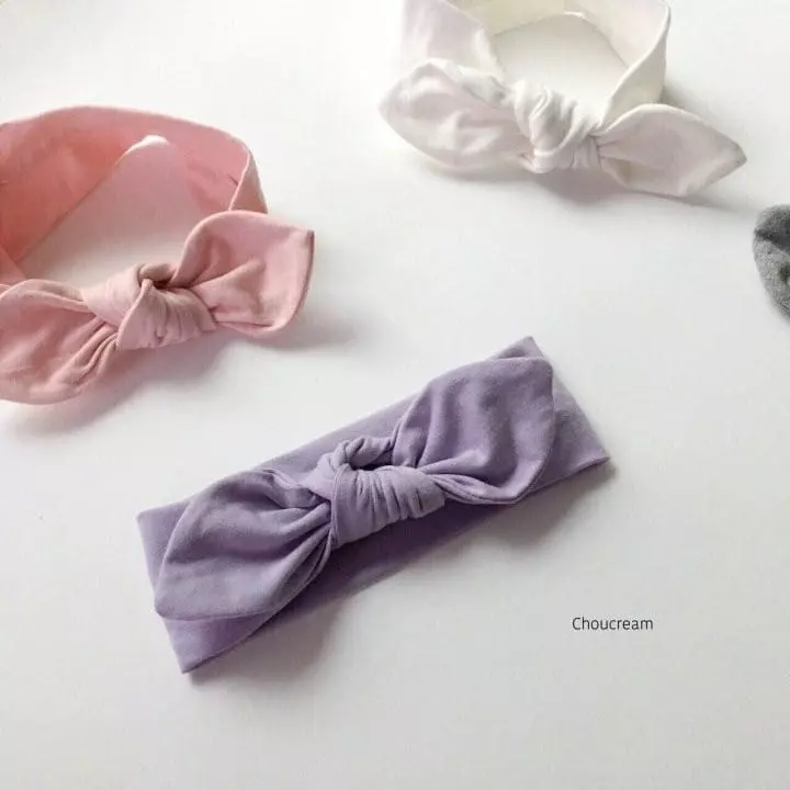 Choucream - Korean Baby Fashion - #babyclothing - Muzi Ribbon Hairband - 9