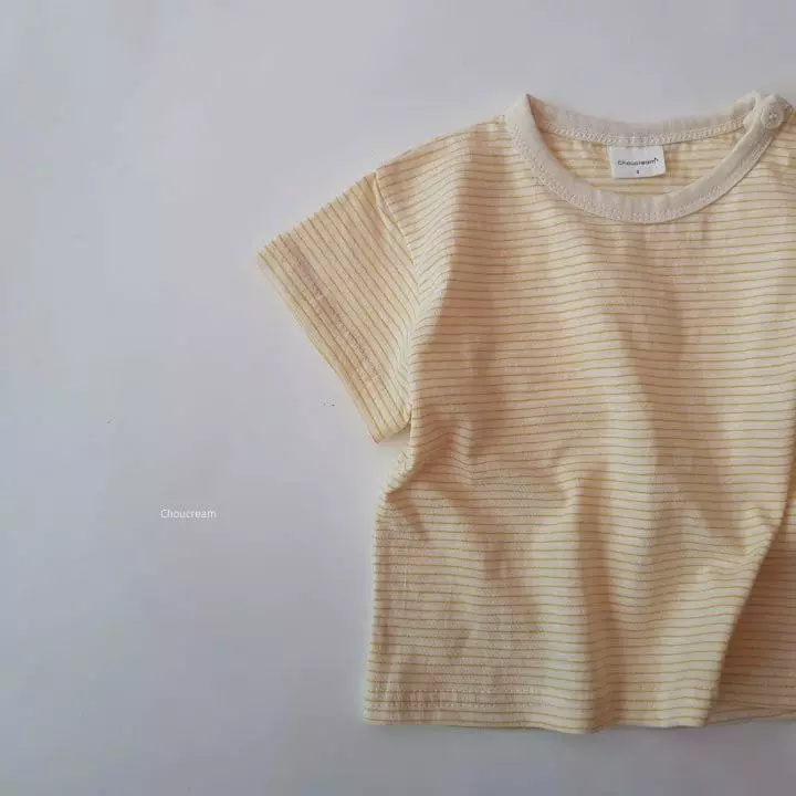 Choucream - Korean Baby Fashion - #babyfashion - Bebe Stripes Tee - 11