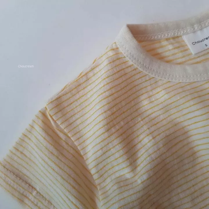 Choucream - Korean Baby Fashion - #babyfever - Bebe Stripes Tee - 12