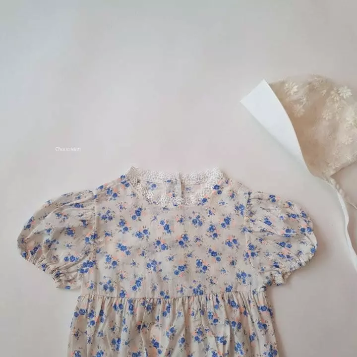 Choucream - Korean Baby Fashion - #babyfever - Blue Rose Bodysuit