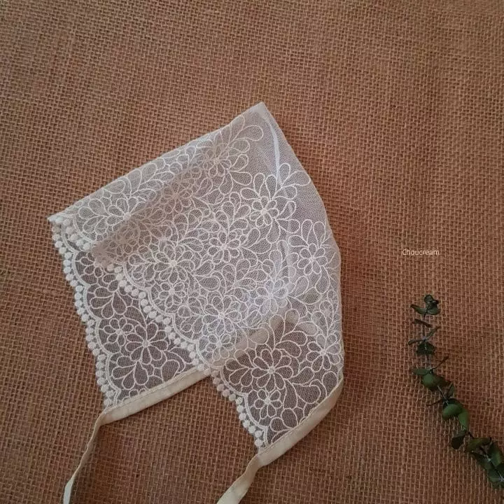 Choucream - Korean Baby Fashion - #babyfever - Lace BOnnet - 7
