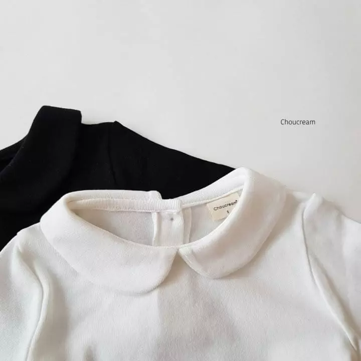 Choucream - Korean Baby Fashion - #babygirlfashion - Bebe Collar Tee - 3