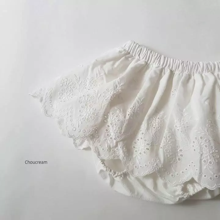 Choucream - Korean Baby Fashion - #babygirlfashion - Lace Frill Bloomer - 5
