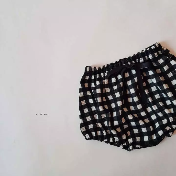 Choucream - Korean Baby Fashion - #babylifestyle - Check Bloomer - 3