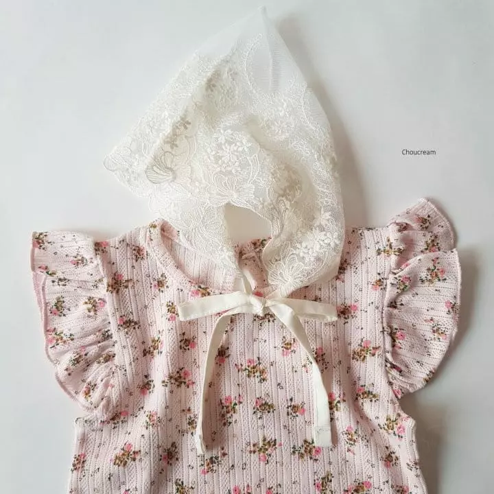 Choucream - Korean Baby Fashion - #babylifestyle - Eyelet Flower Bodysuit - 8