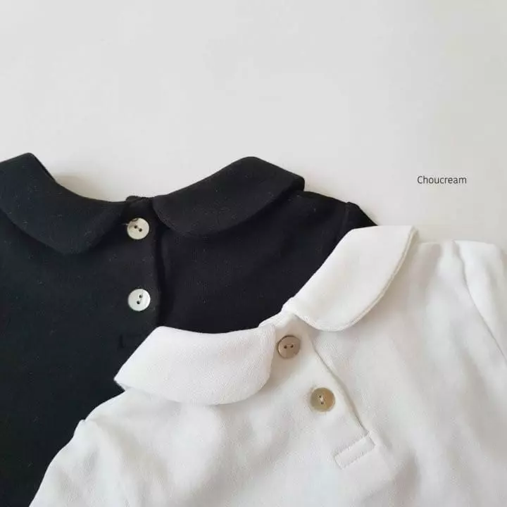 Choucream - Korean Baby Fashion - #babyootd - Bebe Collar Tee - 6