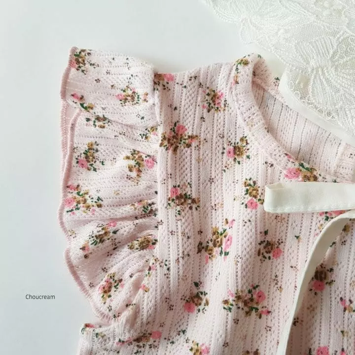 Choucream - Korean Baby Fashion - #babyootd - Eyelet Flower Bodysuit - 10