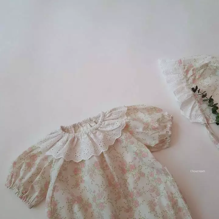 Choucream - Korean Baby Fashion - #babyootd - Rose Bonnet Bodysuit - 10
