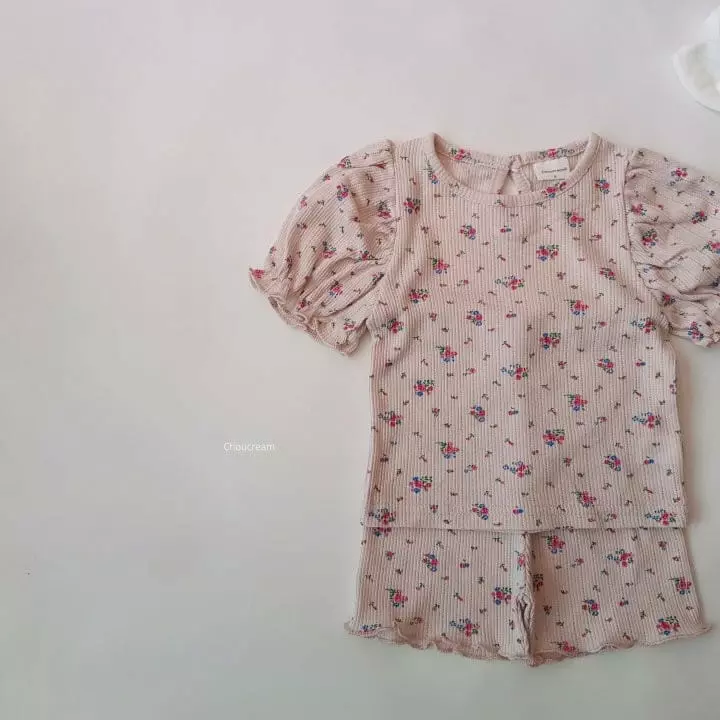 Choucream - Korean Baby Fashion - #babyootd - Puff Flower Easywear - 9