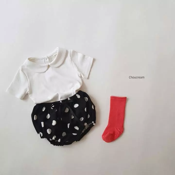Choucream - Korean Baby Fashion - #babyoutfit - Bebe Collar Tee - 7