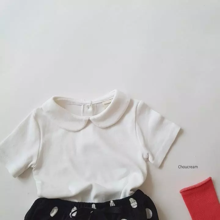 Choucream - Korean Baby Fashion - #babyoutfit - Bebe Collar Tee - 8