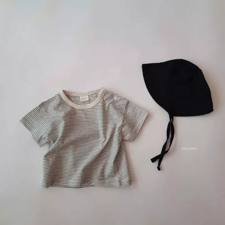 Choucream - Korean Baby Fashion - #babyoutfit - Bebe Stripes Tee - 2