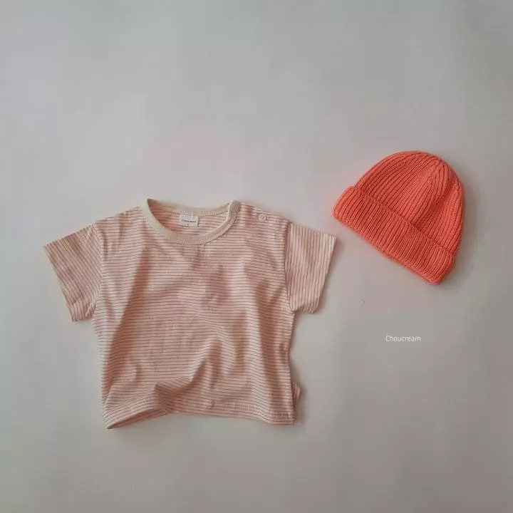 Choucream - Korean Baby Fashion - #babyoutfit - Bebe Stripes Tee - 3