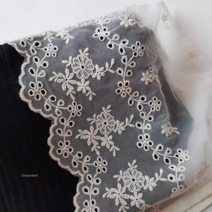 Choucream - Korean Baby Fashion - #babyoutfit - Lace Bonnet - 5