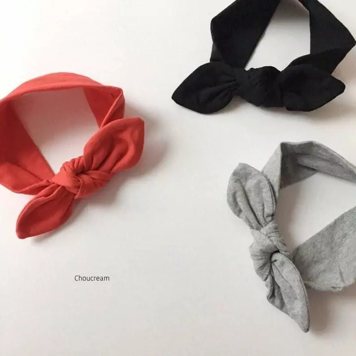 Choucream - Korean Baby Fashion - #babyoutfit - Muzi Ribbon Hairband - 2