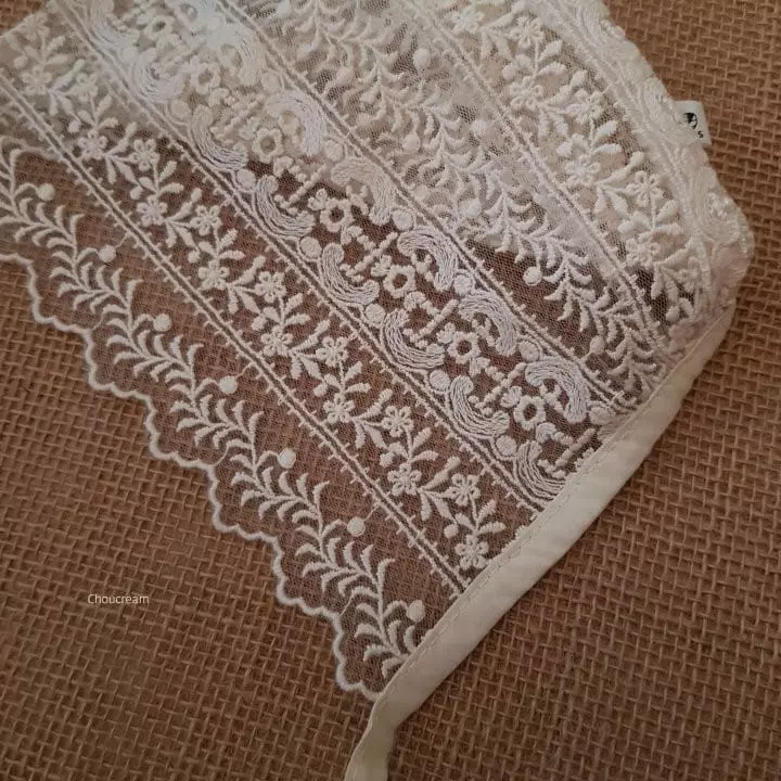 Choucream - Korean Baby Fashion - #babyoutfit - Lace BOnnet - 12