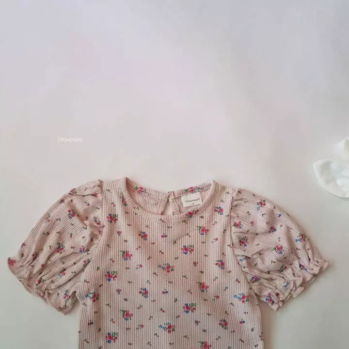 Choucream - Korean Baby Fashion - #babyoutfit - Puff Flower Easywear - 10