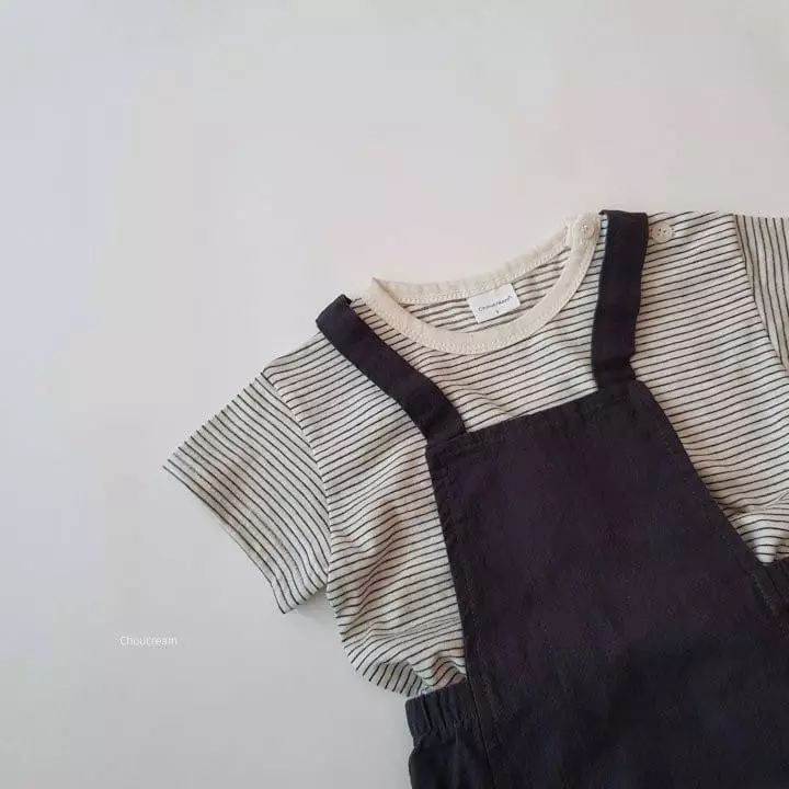 Choucream - Korean Baby Fashion - #babywear - Bebe Dungarees Bodydsuit - 3
