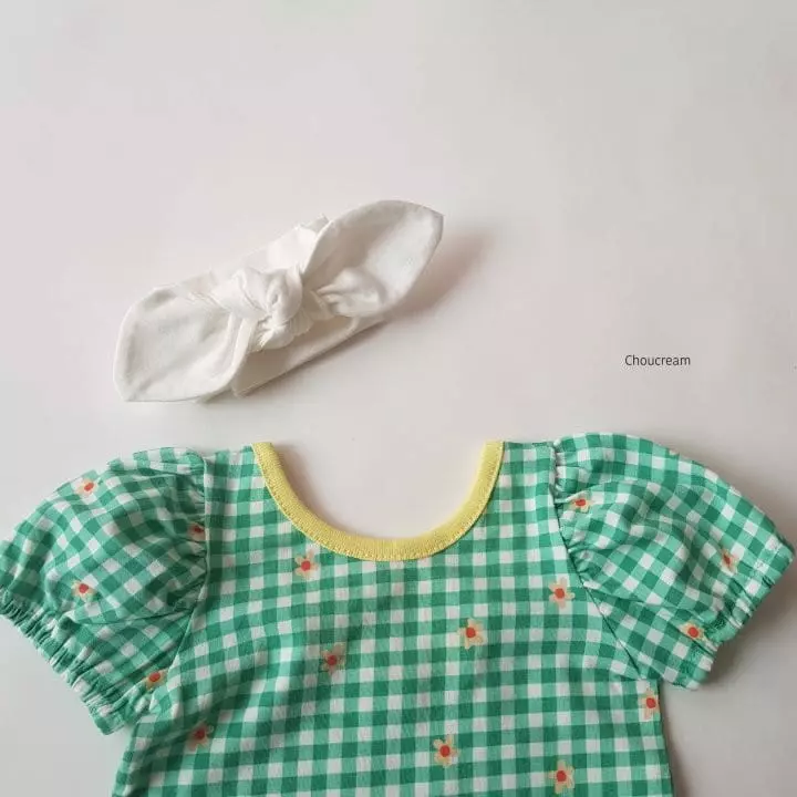 Choucream - Korean Baby Fashion - #babywear - Check Ballet Bodysuit - 12