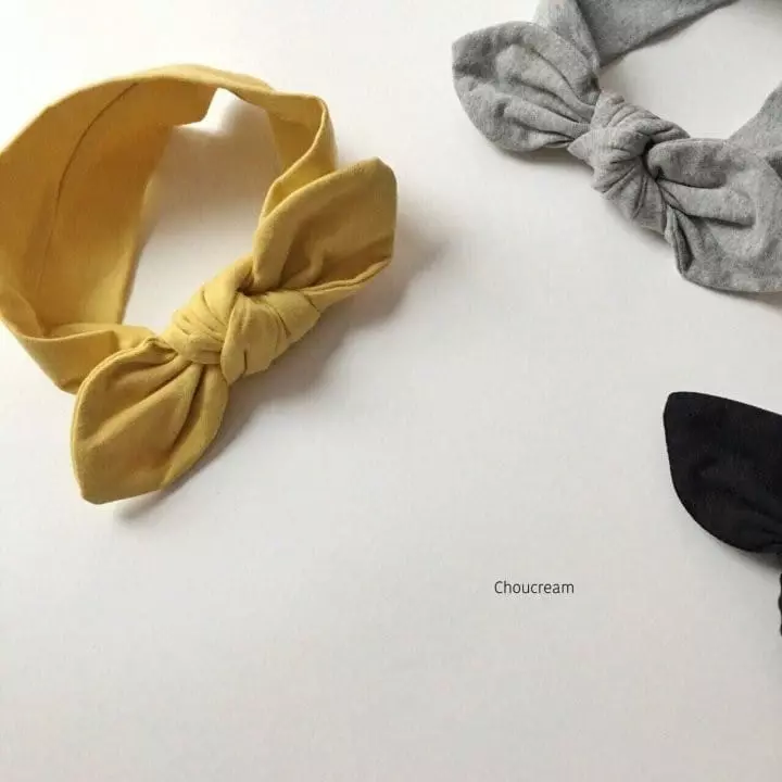 Choucream - Korean Baby Fashion - #babywear - Muzi Ribbon Hairband - 3