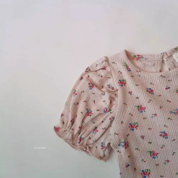 Choucream - Korean Baby Fashion - #babywear - Puff Flower Easywear - 12