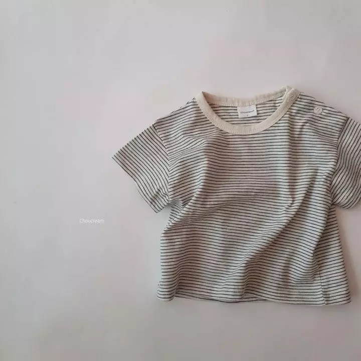 Choucream - Korean Baby Fashion - #onlinebabyboutique - Bebe Stripes Tee - 5