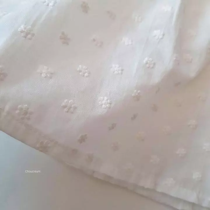 Choucream - Korean Baby Fashion - #onlinebabyshop - Flower Embroidery Frill Blouse - 8