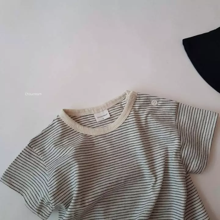 Choucream - Korean Baby Fashion - #onlinebabyshop - Bebe Stripes Tee - 6