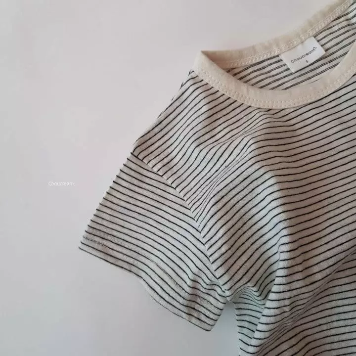 Choucream - Korean Baby Fashion - #smilingbaby - Bebe Stripes Tee - 7