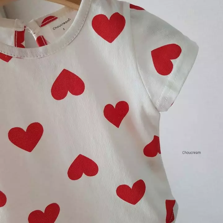 Choucream - Korean Baby Fashion - #smilingbaby - Heart Bodysuit - 5