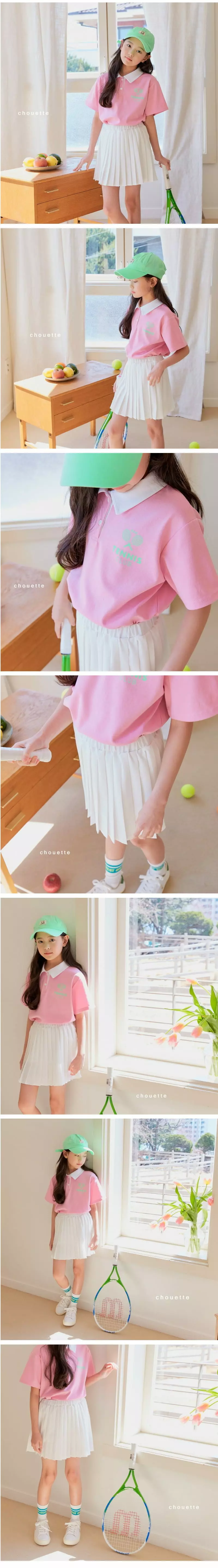 Chouette - Korean Children Fashion - #prettylittlegirls - Terry Collar Tee - 2