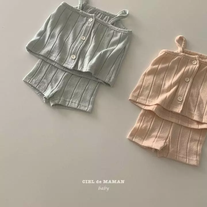 Ciel De Maman - Korean Baby Fashion - #babyboutique - Jelly Sleeveless Top Bottom Set - 8