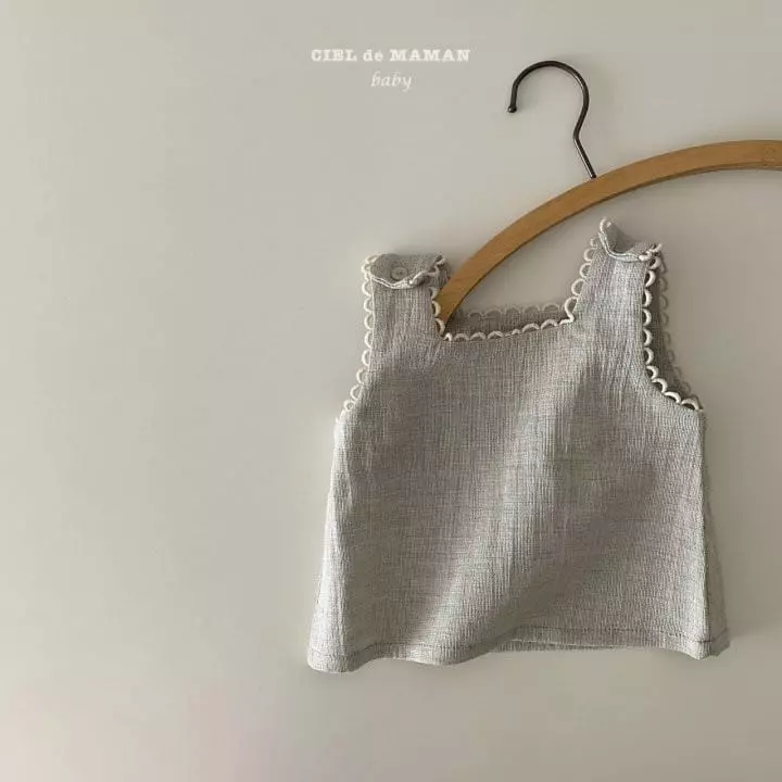 Ciel De Maman - Korean Baby Fashion - #babyboutiqueclothing - Linen Sleeveless - 2