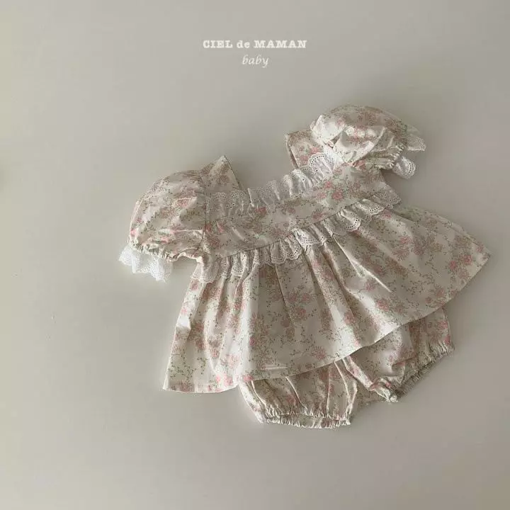 Ciel De Maman - Korean Baby Fashion - #babyfashion - Hush Bloomer Top Bottom Set
