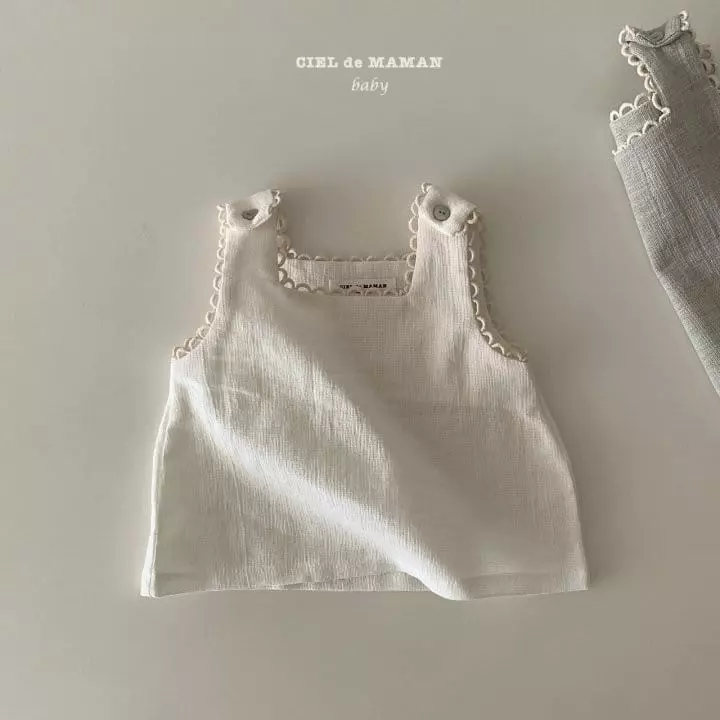 Ciel De Maman - Korean Baby Fashion - #babygirlfashion - Linen Sleeveless - 6