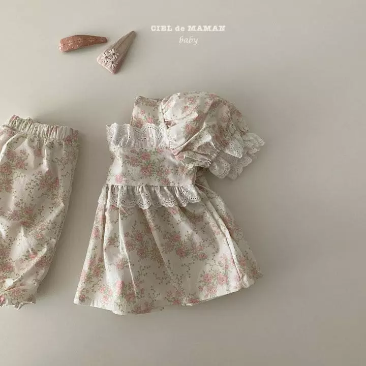 Ciel De Maman - Korean Baby Fashion - #babygirlfashion - Hush Bloomer Top Bottom Set - 4