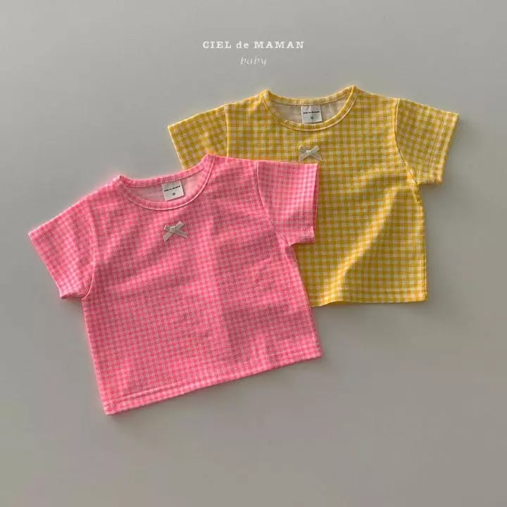 Ciel De Maman - Korean Baby Fashion - #babygirlfashion - Ribbon Tee - 4