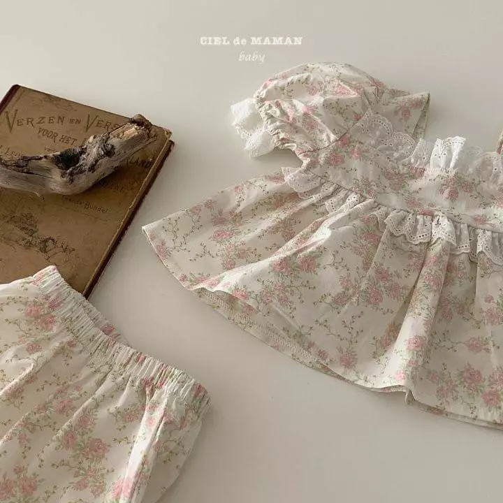 Ciel De Maman - Korean Baby Fashion - #babyoninstagram - Hush Bloomer Top Bottom Set - 5