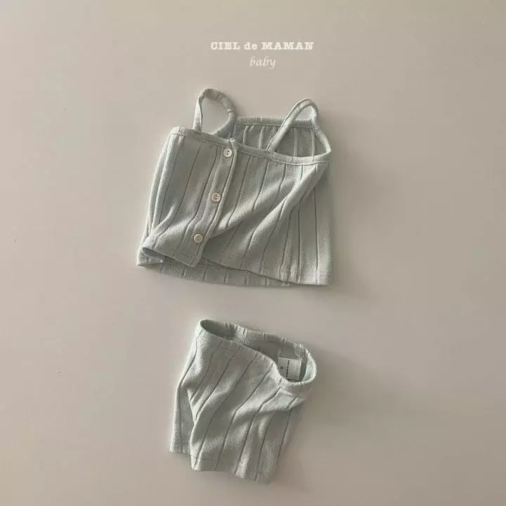 Ciel De Maman - Korean Baby Fashion - #babyoninstagram - Jelly Sleeveless Top Bottom Set