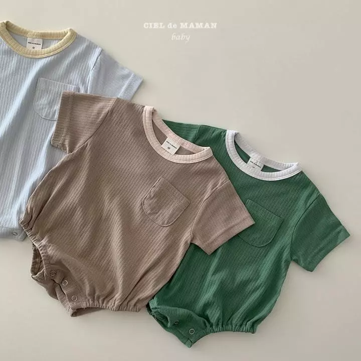 Ciel De Maman - Korean Baby Fashion - #babyoutfit - Essential Rib Bodysuit