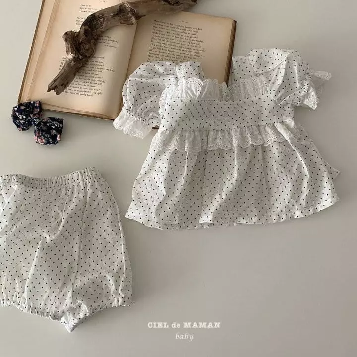 Ciel De Maman - Korean Baby Fashion - #babyoutfit - Hush Bloomer Top Bottom Set - 8