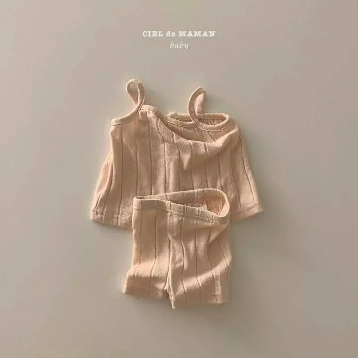 Ciel De Maman - Korean Baby Fashion - #babyoutfit - Jelly Sleeveless Top Bottom Set - 4