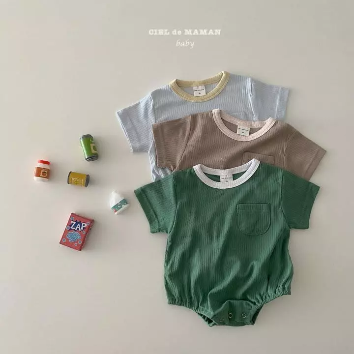 Ciel De Maman - Korean Baby Fashion - #onlinebabyboutique - Essential Rib Bodysuit - 4